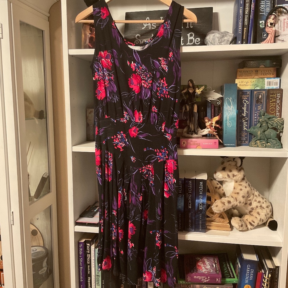Lovely floral black dress